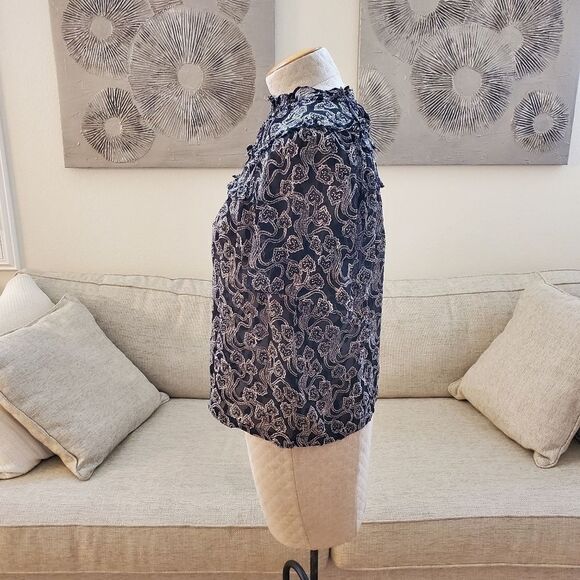 Rebecca Taylor Celia Silk Blend Blouse - NEW - Picture 8 of 14